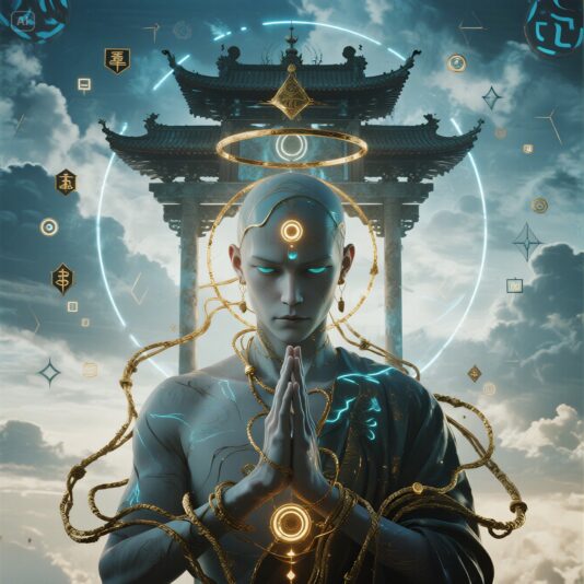 dreamina-2025-07-22-9816-A hyper-realistic spiritual portrait of ...