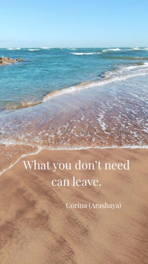 What you don’t need can leave. (1)