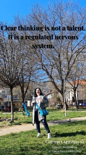 Clear thinking is not a talent. It is a regulated nervous system.